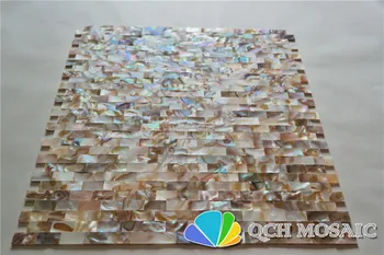 Besiūliai motina perlų mozaikos plytelių, namų apdaila, sienų plytelių natūralių spalvų 11 kvadratinių pėdų/daug plytų modelis qch56