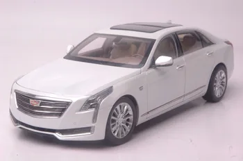1:18 Diecast Modelis GM Cadillac CT6 2016 Baltas Sedanas Lydinio Žaislas, Miniatiūrinių Automobilių Kolekcija Dovanos CT