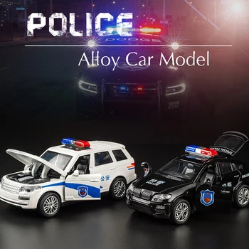 1:32 Lydinio Traukti Atgal Diecast Policijos Automobilio Modelį KIDAMI Diapazonas Apima Automobilių Žaislai su Garso, Šviesos Surinkimo Dovana Žaislas Berniukams, Vaikams