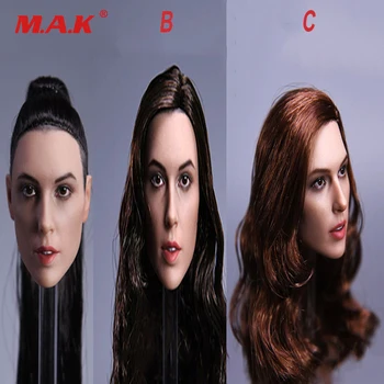 1:6 Masto Europos Moterų Galvos Skulptūra Įdomu Moteris Gal Gadot Galvos Raižyti Modelis Garbanotas/Tiesūs Ilgi Plaukai tinka 12 