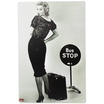 1 vnt Marilyn Monroe filmų Aktorė Holivudo seksualus Alavo Plokštės Požymių sienos vyras urvas Apdailos juostą Meno retro vintage Plakatas metalo
