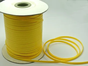 100 Metrų Geltona BUTAS korėjos Vašku Laido Amatų Nėrinių String Sriegis 4mm Papuošalai, Aksesuarai