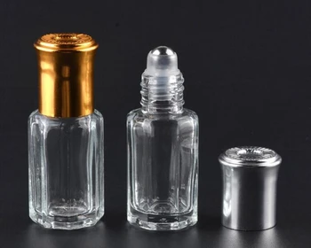 1000 Vienetų/Daug 3 ML Anyžių Stiklo Kvepalų Buteliuko Su Roll Tuščias Parfum Atveju