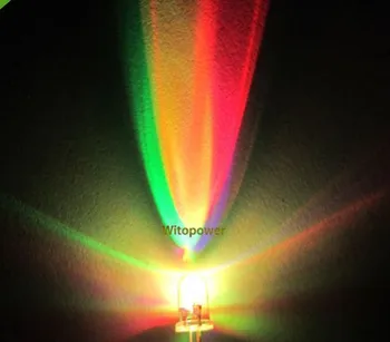 1000pcs F3 3mm RGB LED Diodų Raudona Žalia Mėlyna LĖTAI 
