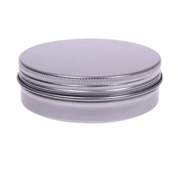 100ML Makiažą Aliuminio Jar Alavo Puodą Nagų Dailės Lūpų Blizgesys Tuščias Kosmetikos Konteineriai Varžto Sriegis .dydis:83*25mm
