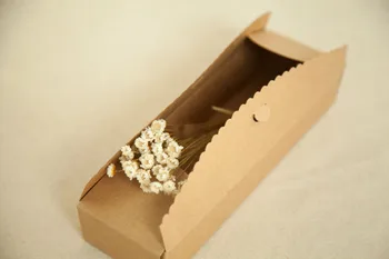 100vnt 23x7x4cm baltos arba kraft popieriaus dovanų dėžutė pakuotės Ekranas box dovanų dėžutės vestuvių/juvelyriniai dirbiniai/saldainiai/maisto produktų laikymo dėžės