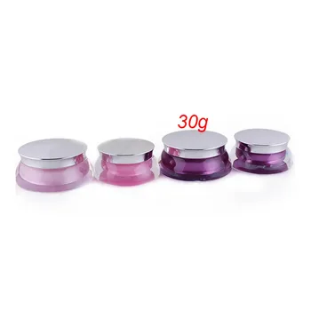 100vnt 30G NSO forma, violetinė grietinėlės indelį ,30 gplastic Kosmetikos Indelį,unikali akrilo 1 uncija Kosmetikos Pakuotės, skirtos parduoti