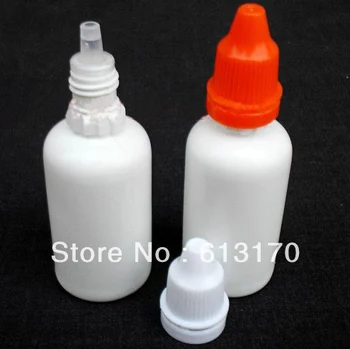 100vnt 30ml Balto PE Akis užkratas buteliai su Tamperproof bžūp Tuščias E-liquld butelis Medicina pakavimo butelis Nemokamas pristatymas