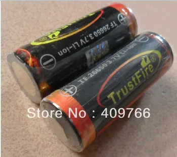100VNT/DAUG TrustFire 5000mAh 26650, 3,7 v Įkrovimo Saugomų Li-ON Spalvinga baterija baterijos