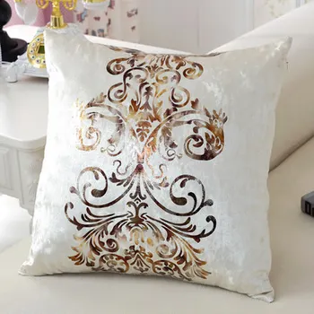 #1082 Nauja Europa prabanga aukso antspaudas aksomo pagalvės be pildymo sofos pagalvėlių lova ornamentu didmeninės