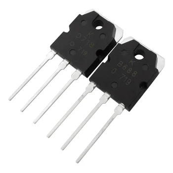 10pair 2SD718 2SB688 Tranzistorius (10 x D718 + 10 x B688) naujas originalus naujas