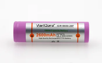10vnt/daug VariCore Naujas Originalus 18650 ICR18650-26 2600mAh, Li-ion, 3,7 v Įkrovimo Baterija (akumuliatorius Žibintuvėlį naudoti