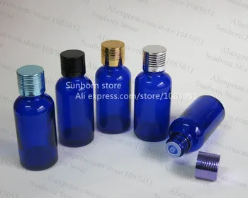 10X 30 cc mėlyna eterinis aliejus buteliuke, 30ml mėlyno stiklo buteliukas su lašintuvu įterpti ir užsukamu, kosmetikos butelis