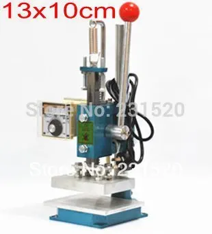 110V 10x13cm Rankinis karšto folija štampavimo mašina ir odos debossing mašina 2 in 1