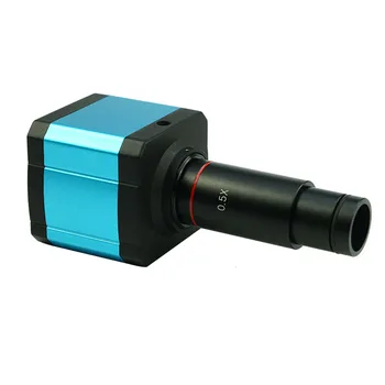 14MP HD Skaitmeninis Mikroskopas su Kamera + 0,5 X, C-Mount + 30mm 30.5 mm Adapterio Žiedas Elektroninių Okuliaro CCD Kamera Vaizdo Mikroskopu