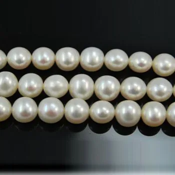 16 colių AA+ 5-6mm Natūralių Apvalių Gėlavandenių Perlų Prarasti Kryptis
