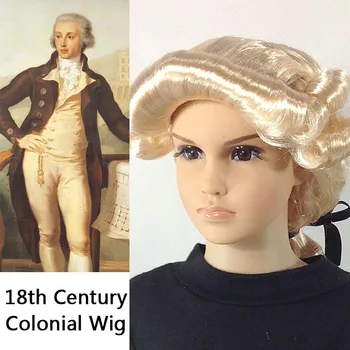 18 A. Kolonijinės Kostiumas Šviesūs Garbanoti Plaukai, už Vaikas prancūzijos Princas Skaičius Aristocrat Peruke Maison de Bourbon Išgalvotas Suknelė