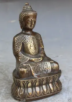 18 CM / Parengti Kinijos Tibeto Budizmo Vario Shakyamuni Amitabha Budos Statula