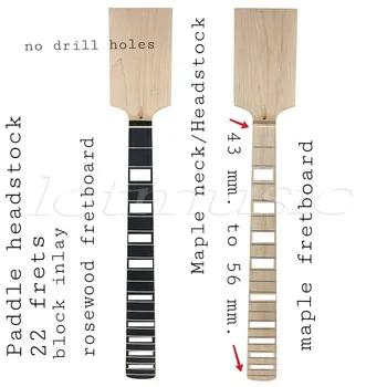 2 vnt. aukštos kokybės elektrinė gitara kaklo klevas pagaminti ir raudonmedžio fingerboard kitų klevų fingerboard
