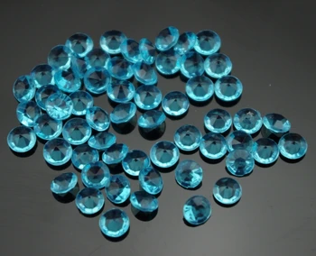 2000pcs 10mm Turkio spalvos Akrilo Diamond Konfeti Lentelė Sklaida Kristalai Vestuves Stalo Apdailos