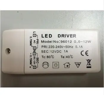 2000pcs Gamyklos Pardavimo 12V 1A Nuolatinės Įtampos impulsinis Maitinimo šaltinis 12W LED Driver 110V, 220V Adapteris CE Sertifikatas suteiktas