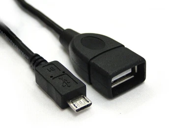 200pcs / daug Mikro USB į USB Host Kabelis, OTG,Nemokamas pristatymas Pagal 