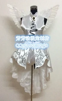 2016 Cardcaptor Sakura Sakura Žvaigždės Vestuvių Suknelė Sakura Cosplay Kostiumu Su Sparnais