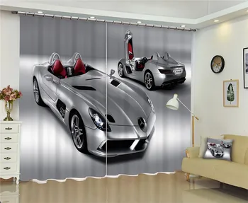 2017 Naujas Užuolaidas Windows Apklotai Europos Šiuolaikinės Prabangių automobilių 3D atspalvį uždanga kambarį miegamasis