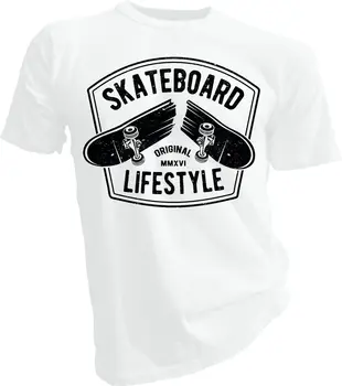 2018 Fashion Skateboard Lifestyle, Boarding, Skate Adult Unisex & Female T-Shirt Tee shirt