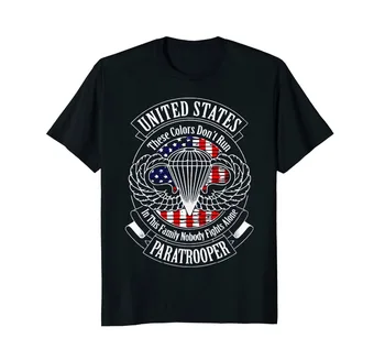 2018 Naujas Vyrų Summer Tee Marškinėliai Ore Jungtinės amerikos valstijos Desantininkas veteranas Marškinėliai Juokinga T-shirt