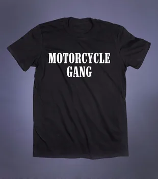 2018 Reklamos prekės Vasaros T-shirt Naujas Mados Motociklo Gauja Šūkis Tee Dviratininkas Dovanų, Derliaus Kelių Sukilėlių filmo marškinėliai