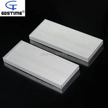 20pcs daug Gdstime Aliuminio Heatsink Aušinimo LED Maitinimo Atminties Lustas IC Tranzistorius 100x40x8mm