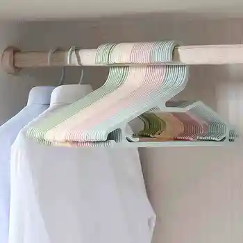20pcs/lot 40cm adult plastic hangers for clothes multifunctional hanger clothes rack