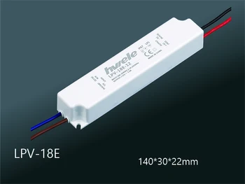 24V 18W 0.75 LED nuolatinės įtampos vandeniui impulsinis maitinimo šaltinis IP67 LPV-18E-24