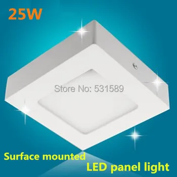 25W Aikštėje led panel šviesa virtuvėje šviesos lubų aikštės paviršiaus sumontuoti Aliuminio 2835 SMD AC85-265V šiltai/šaltai balta
