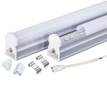 2FT T5 integruota LED lempa 600mm 10W smd epistar 5630,LED lempos AC 110-240V šiltai balta/šaltai balta 30pcs/daug