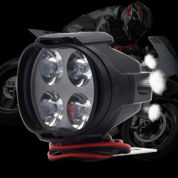 2vnt Super Šviesus Motociklo LED lemputė, priekinis Žibintas Motoroleris Rūko Akiratyje Darbo Vietoje lempa 12W CSL2018
