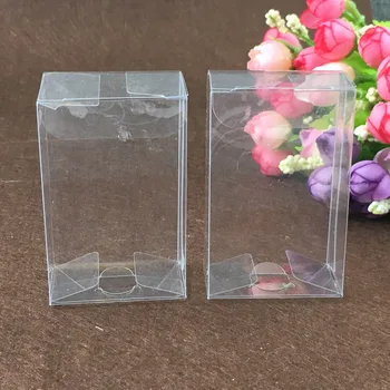 3*5*6cm 50pcs skaidraus plastiko pvc dėžės schachtel skaidrų langelį saldainiai/vestuvių dovana, papuošalai ekranas pakavimo dėžės