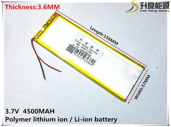 3.7 V 4500mAh [3657156] Polimeras ličio jonų / Li-ion baterija ( ATL ląstelių) tablet pc,CENTRINIS BANKAS,pipo,,mobilus telefonas