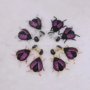3 Poros Bičių Vabzdžių klaidas runkelių auskarai Aukštos kokybės Dovanų lady Bičių auskarai spalvinga mažo dydžio papuošalai, Auskarai 2698