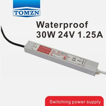 30W 24V 1.25 Vandeniui lauko Bendrosios Produkcijos impulsinis maitinimo šaltinis LED DRIVER AC DC