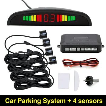 4 Parkavimo Jutikliai Automobilių Atsarginės Atvirkštinio Radaro galinio vaizdo Garso Garso Signalą karšto pardavimo