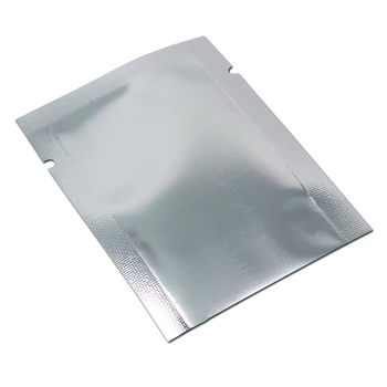 5*7cm Atidarykite Viršų Sidabro Aliuminio Folija skaidraus Plastiko Pakuotės Maišelis Dulkių Maišeliai Šilumos Antspaudas Šalies Dovanų Maišą Maisto Saugojimo Pakuotė Krepšiai