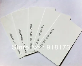 5000pcs/daug TK4100 4102 /EM 4100 RFID chip 125KHz tuščią kortelę Plona PVC ID Smart Card