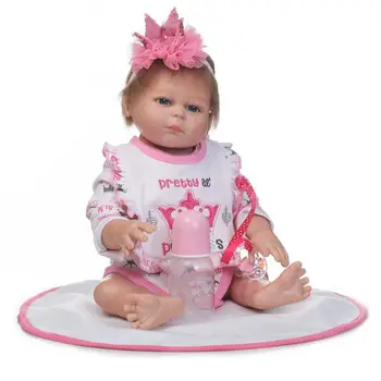 50cm Silikagelio reborn baby dolls/baby Galūnių veikla Vaiko gimtadienio dovanos