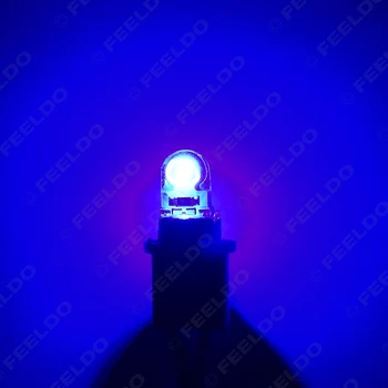 50Pcs 12V 1.5 W Automobilio Led Lemputės T10 194 168 W5W COB LED Silicio Ryškiai Balta Licencijos Lemputės 7-Color #FD-4586