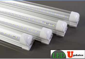(50pcs/lot) 110V-240V 20W 1200mm/1.2 M, 4 Pėdų (4ft) T8 Integruotas LED Vamzdis šviesos lempos, Liuminescencinės lempos, šaltai Balta Šiltai balta