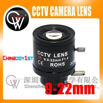 5vnt/daug 9-22mm objektyvas Varifocal Fiksuotojo Iris infraraudonųjų spindulių VAIZDO Kameros Zoom Valdybos CCTV Lens VAIZDO Kamera