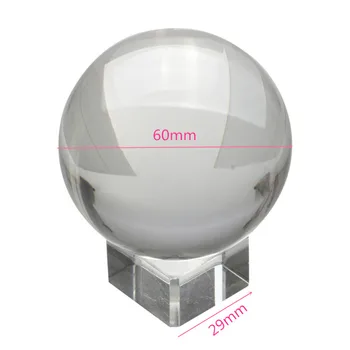 60mm Retas Aišku, crystal ball Sferoje, krištolo rutuliai parduoti fengshui kamuolį, namų puošybai