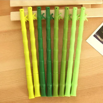 60pcs/ daug Kinija Kūrybos graži žalia bambuko gelio rašiklis/Geras kokybės/Mokykliniai reikmenys/ reikmenys/papelaria GT326